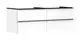 Hansgrohe-HG-Xelu-Q-Waschtischunterschrank-Weiss-Hochglanz-1360-550-mit-4-Schubkaesten-fuer-Konsolen-mit-Aufsatzwaschtisch-Mattschwarz-54086670 gallery number 1